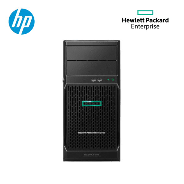 HPE ProLiant ML30 Gen10 Plus tower server with one Intel® Xeon® E-2314 processor, 16GB memory, 4 large form factor non-hot-plug chassis, and one 350W non-hot-plug power supply - Hub of Technology