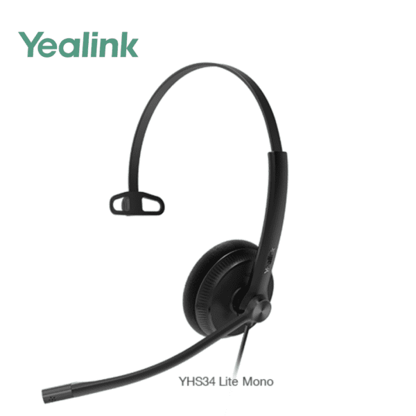 Yealink YHS34 & YHS34 Lite Dual / Mono Wired Headset with QD to RJ Port - Hub of Technology