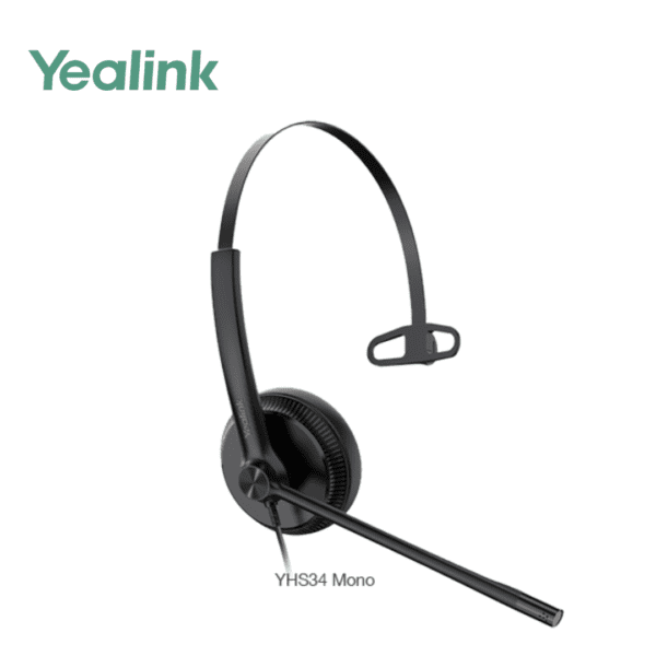 Yealink YHS34 & YHS34 Lite Dual / Mono Wired Headset with QD to RJ Port - Hub of Technology