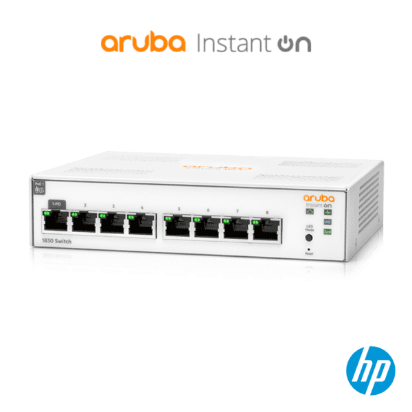 HP Aruba Instant On 1830 8G Switch (JL810A) Network Switches - Hub of Technology