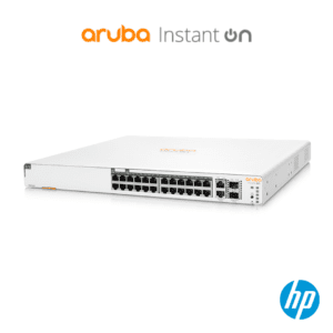 HP Aruba Instant On 1960 24G 20p Class4 4p Class6 PoE 2XGT 2SFP+ 370W Switch (JL807A) Network Switches - Hub of Technology